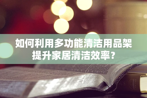 如何利用多功能清洁用品架提升家居清洁效率？