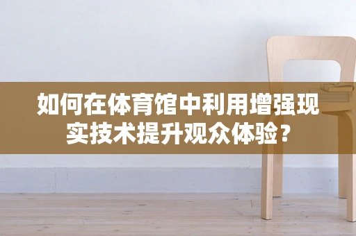 如何在体育馆中利用增强现实技术提升观众体验？