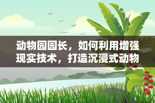 动物园园长，如何利用增强现实技术，打造沉浸式动物探索体验？