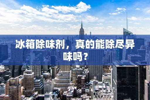 冰箱除味剂，真的能除尽异味吗？