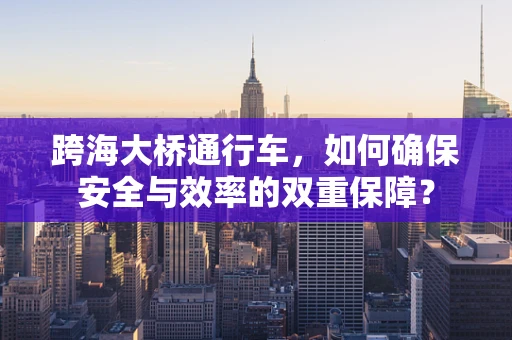 跨海大桥通行车，如何确保安全与效率的双重保障？