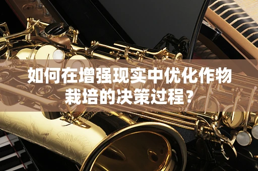 如何在增强现实中优化作物栽培的决策过程？