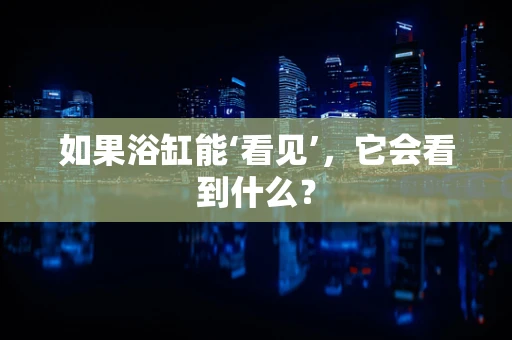 如果浴缸能‘看见’，它会看到什么？