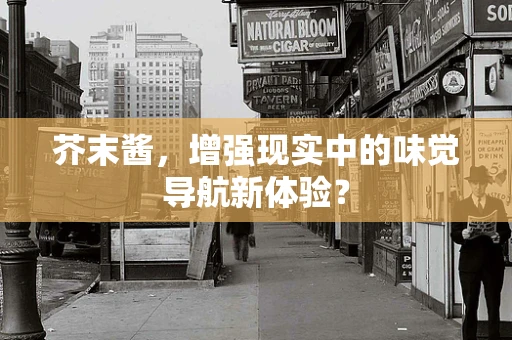 芥末酱，增强现实中的味觉导航新体验？