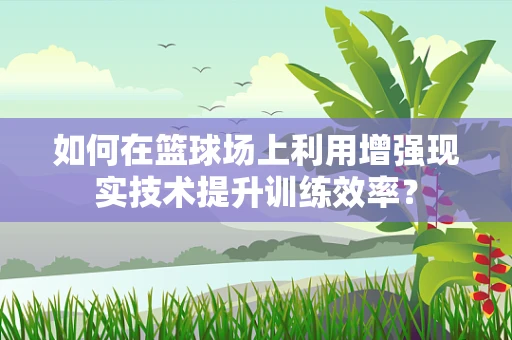 如何在篮球场上利用增强现实技术提升训练效率？