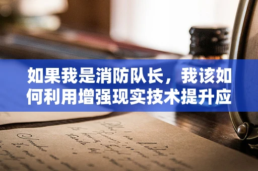 如果我是消防队长，我该如何利用增强现实技术提升应急响应效率？