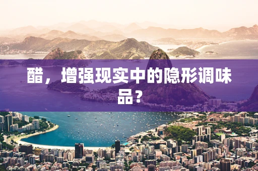 醋，增强现实中的隐形调味品？