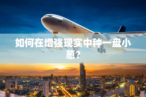 如何在增强现实中种一盘小葱？