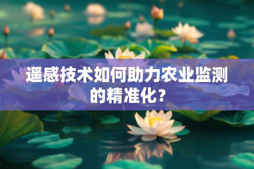 遥感技术如何助力农业监测的精准化？