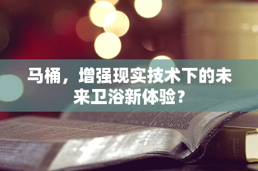 马桶，增强现实技术下的未来卫浴新体验？