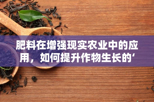 肥料在增强现实农业中的应用，如何提升作物生长的‘虚拟’智慧？