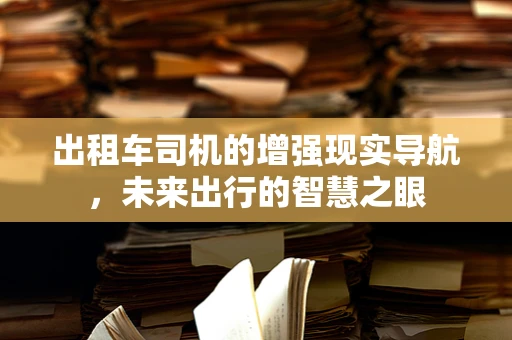 出租车司机的增强现实导航，未来出行的智慧之眼