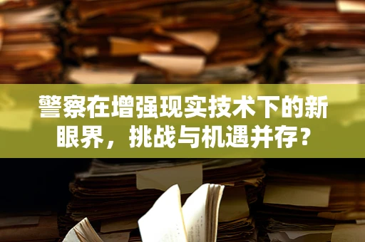 警察在增强现实技术下的新眼界，挑战与机遇并存？