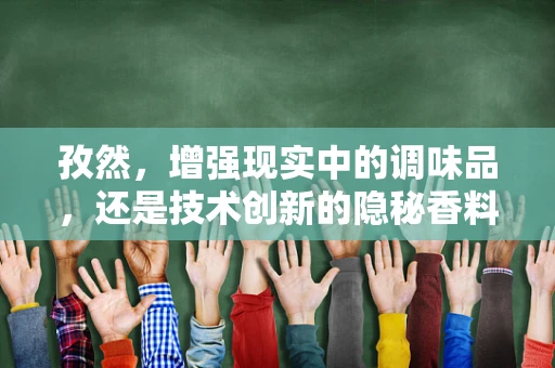 孜然，增强现实中的调味品，还是技术创新的隐秘香料？