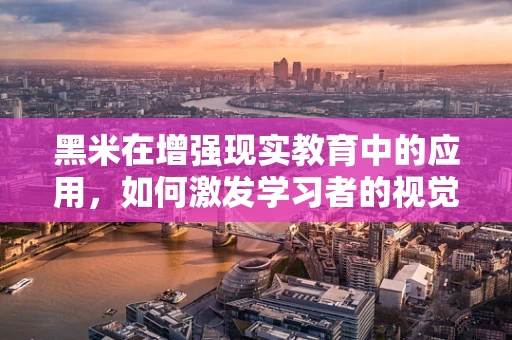 黑米在增强现实教育中的应用，如何激发学习者的视觉与认知潜能？