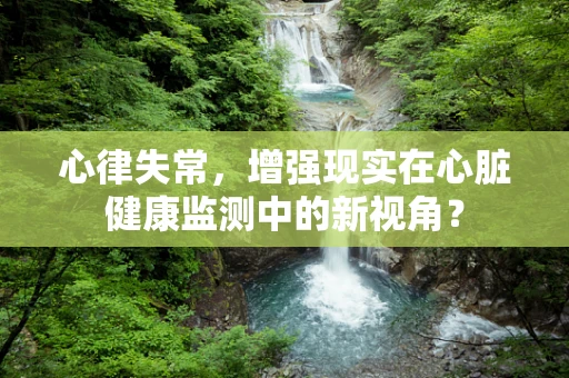 心律失常，增强现实在心脏健康监测中的新视角？