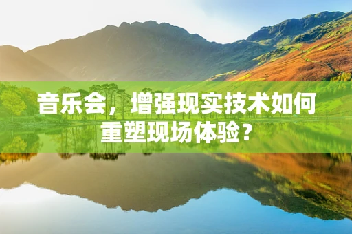 音乐会，增强现实技术如何重塑现场体验？