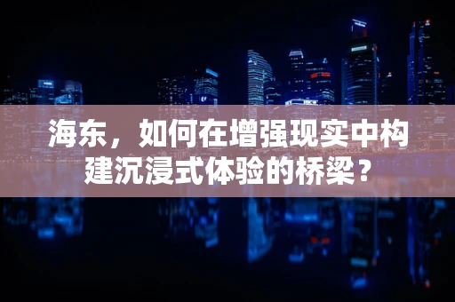 海东，如何在增强现实中构建沉浸式体验的桥梁？