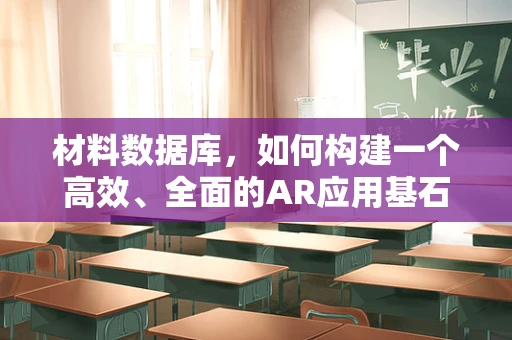 材料数据库，如何构建一个高效、全面的AR应用基石？