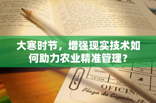 大寒时节，增强现实技术如何助力农业精准管理？