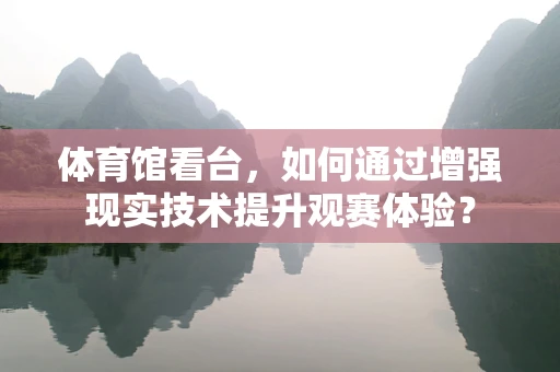 体育馆看台，如何通过增强现实技术提升观赛体验？