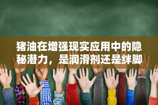 猪油在增强现实应用中的隐秘潜力，是润滑剂还是绊脚石？