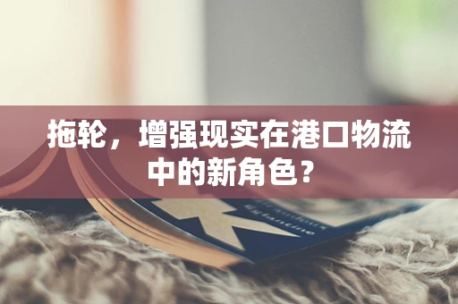 拖轮，增强现实在港口物流中的新角色？