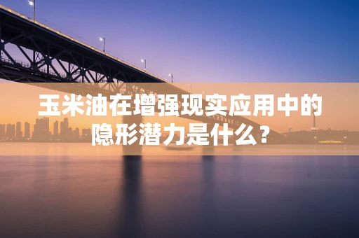 玉米油在增强现实应用中的隐形潜力是什么？