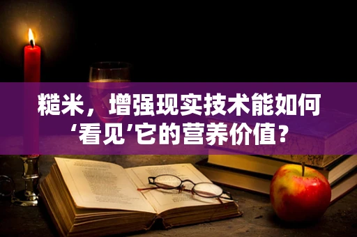 糙米，增强现实技术能如何‘看见’它的营养价值？