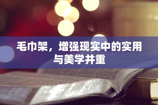 毛巾架，增强现实中的实用与美学并重