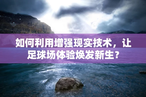 如何利用增强现实技术，让足球场体验焕发新生？
