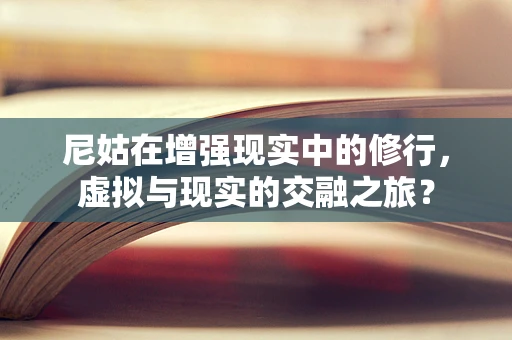 尼姑在增强现实中的修行，虚拟与现实的交融之旅？