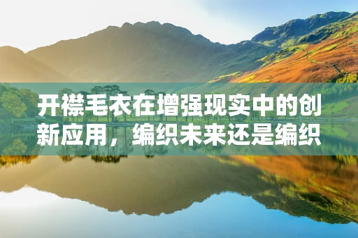 开襟毛衣在增强现实中的创新应用，编织未来还是编织幻想？