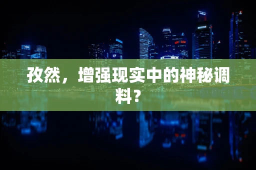 孜然，增强现实中的神秘调料？
