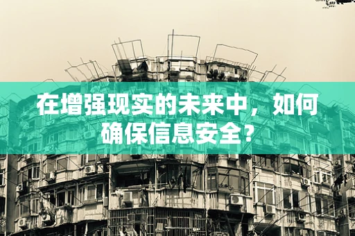 在增强现实的未来中，如何确保信息安全？